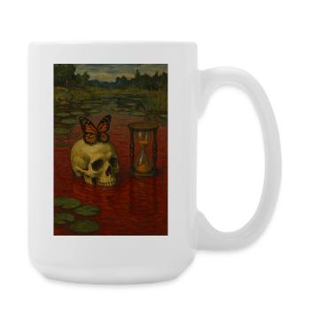 Le temps n’attendra pas - Grande tasse 440 ml - blanc - Droite