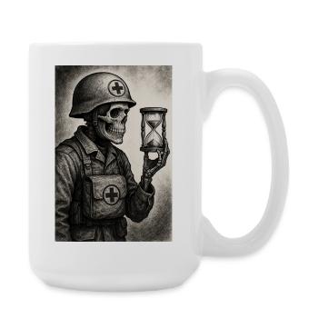 Mähdrescher der Zeit - Große Tasse 440 ml - Weiß - Rechts