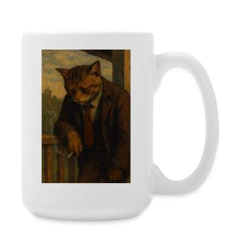 Es war ein langer Tag in einem langen Jahr - Große Tasse 440 ml - Weiß - Rechts