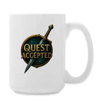 Quest_Accepted - Large Mug 440 ml - white - Right