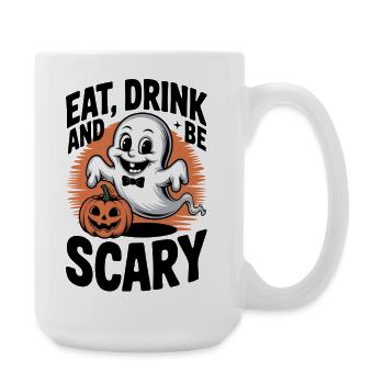 Eat Drink and Be Scary - Large Mug 440 ml - white - Right