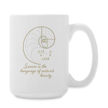 Golden Ratio - Große Tasse 440 ml - Weiß - Rechts