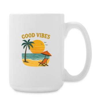 Sunset Beach Motif - Large Mug 440 ml - white - Right