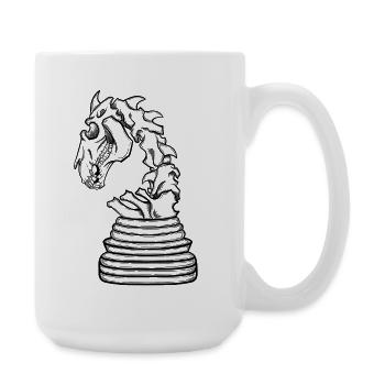 Skelettspringer - Große Tasse 440 ml - Weiß - Rechts