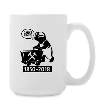 Mines de la région de la Ruhr Merci mon pote 1850-2018 - Grande tasse 440 ml - blanc - Droite
