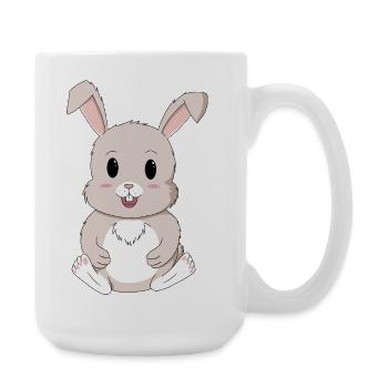 Kawaii süßer Hase - Große Tasse 440 ml - Weiß - Rechts