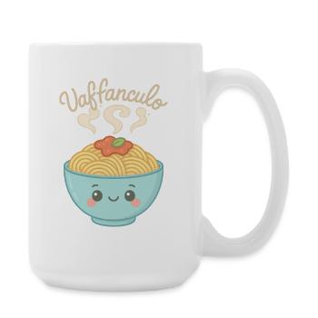 Vaffanculo T-Shirt Funny Saying Italy Fun Fun - Large Mug 440 ml - white - Right