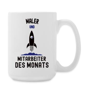 Mitarbeiter des Monats Maler Bester Mann Malerei - Große Tasse 440 ml - Weiß - Rechts