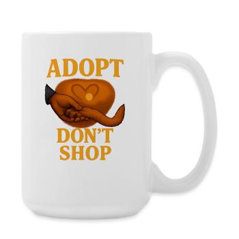 Conception empathique de l’adoption de chat - Grande tasse 440 ml - blanc - Droite