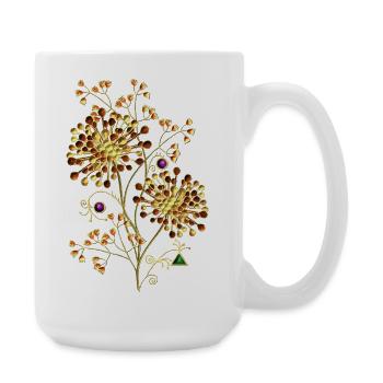 Flowers - Large Mug 440 ml - white - Right