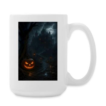 Halloween Gothic Horror - Large Mug 440 ml - white - Right