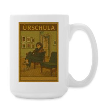 Urschula Art-Inspired Lounge Portrait - Large Mug 440 ml - white - Right