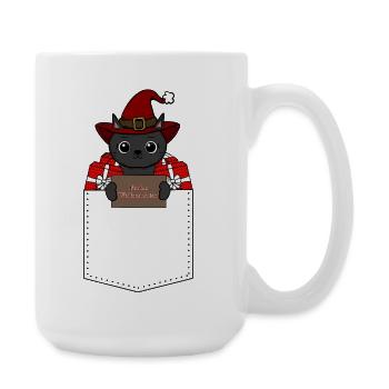 Cat Christmas - Large Mug 440 ml - white - Right