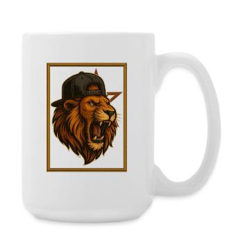 Lion de L'4tlas - Grande tasse 440 ml - blanc - Droite