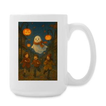 Cute Halloween Ghost - Large Mug 440 ml - white - Right
