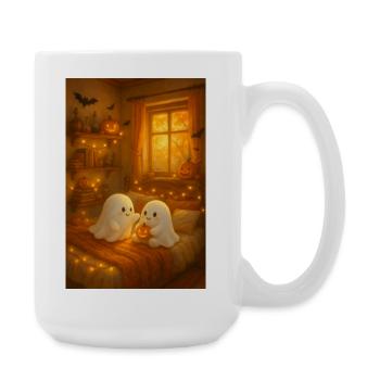 Fantômes douillets à l’automne d’Halloween - Grande tasse 440 ml - blanc - Droite