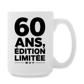 60 Ans Édition Limitée - Grande tasse 440 ml - blanc - Droite