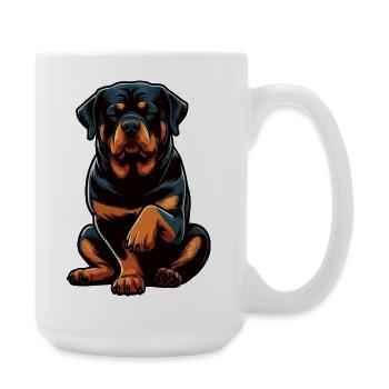 Rottweiler Propriétaire de Rottweiler Lovers - Grande tasse 440 ml - blanc - Droite