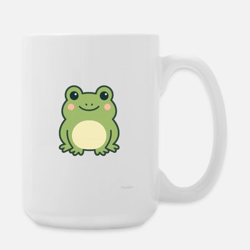 Frosch Kawaii - Große Tasse 440 ml - Weiß