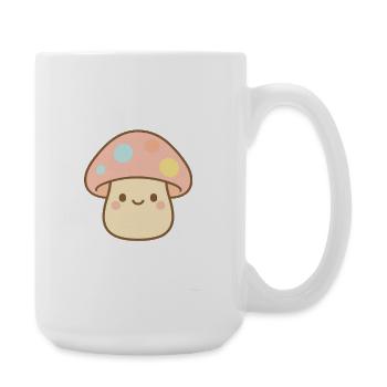 Pilz Mushroom - Große Tasse 440 ml - Weiß - Rechts