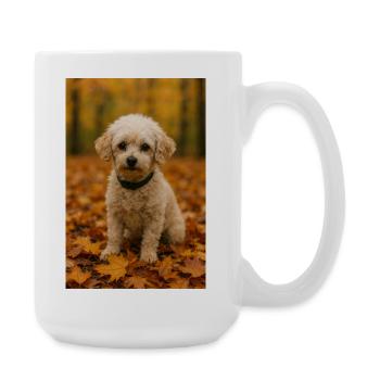 Bolonka Herbst - Große Tasse 440 ml - Weiß - Rechts
