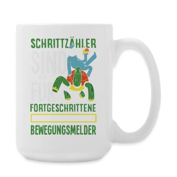 Podomètre? J’utilise le détecteur de mouvement - Grande tasse 440 ml - blanc - Droite