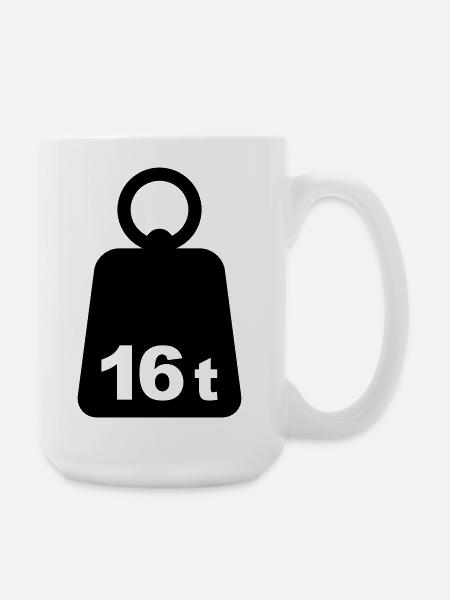 Sixteen Tons 16t - Large Mug 440 ml - white
