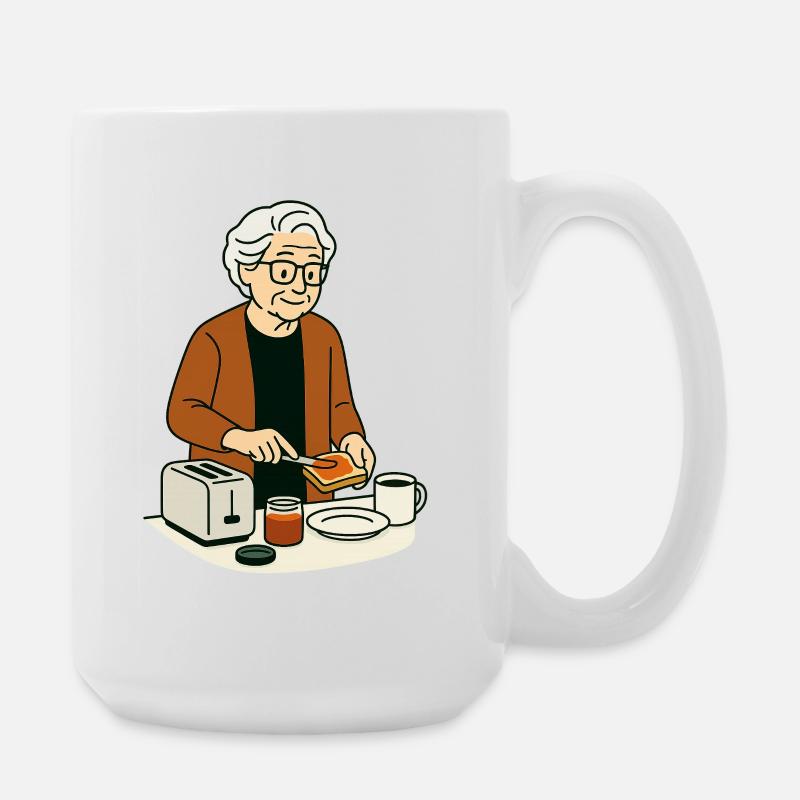 Oma Karin  - Große Tasse 440 ml - Weiß