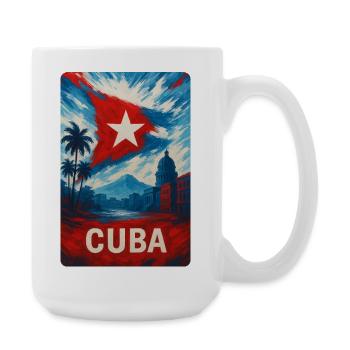 Kuba – Stolz der Karibik - Große Tasse 440 ml - Weiß - Rechts
