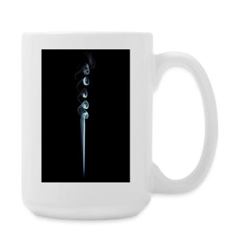 Eleganter Rauchstrudel - Große Tasse 440 ml - Weiß - Rechts