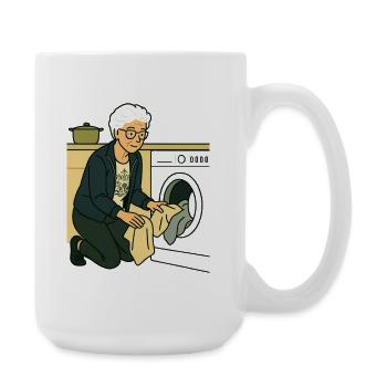 Oma Karin - Große Tasse 440 ml - Weiß - Rechts