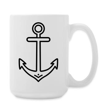 Anker - Große Tasse 440 ml - Weiß - Rechts