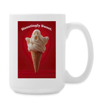 Hauntingly Sweet Ghost IceCream - Large Mug 440 ml - white - Right