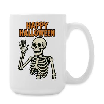 Joyeux Halloween - Squelette - Grande tasse 440 ml - blanc - Droite