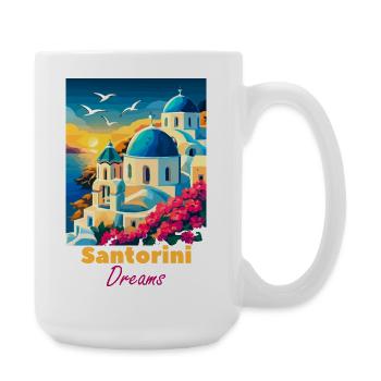 Santorin Dream Light - Grande tasse 440 ml - blanc - Droite