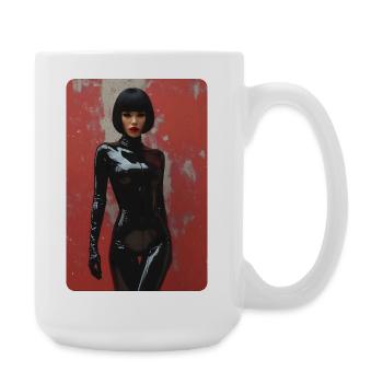 T-shirt Noir Femme - Große Tasse 440 ml - Weiß - Rechts