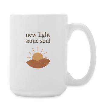 New light same soul - Große Tasse 440 ml - Weiß - Rechts