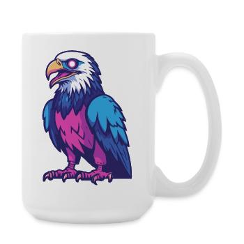 Eagle Halloween Zombie - Large Mug 440 ml - white - Right