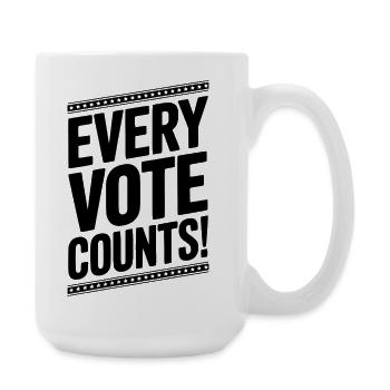 Every Vote Counts - Large Mug 440 ml - white - Right