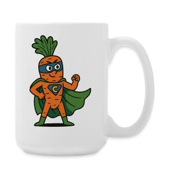 Käpt'n Karotte zur Rettung - Große Tasse 440 ml - Weiß - Rechts