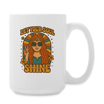 Let Your Soul Shine - Large Mug 440 ml - white - Right