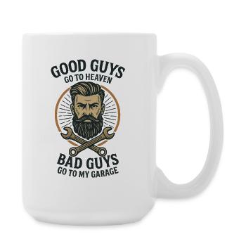Good Guys Go To Heaven - Large Mug 440 ml - white - Right