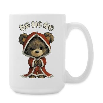 Winter Bear Christmas Look Santa Claus Xmas - Large Mug 440 ml - white - Right
