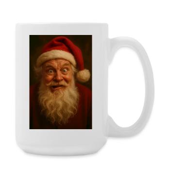 Merry Christmas - Crazy Santa Claus - Large Mug 440 ml - white - Right
