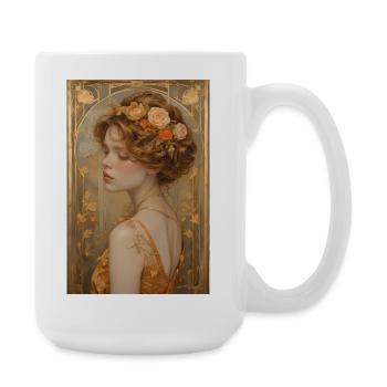 Eternal Beauty – oil on canvas - Large Mug 440 ml - white - Right
