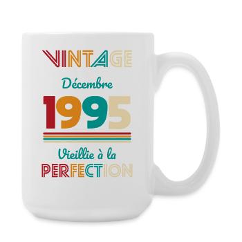 30 Years Anniversary - Vintage - December 1995 - Large Mug 440 ml - white - Right