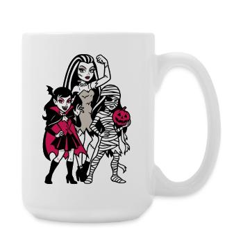 Vampiric Halloween Squad - Large Mug 440 ml - white - Right