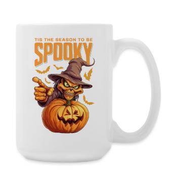 Citrouille d’Halloween C’est la saison pour être effrayant - Grande tasse 440 ml - blanc - Droite