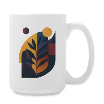 Future Fusion – Elegance meets Risography - Large Mug 440 ml - white - Right