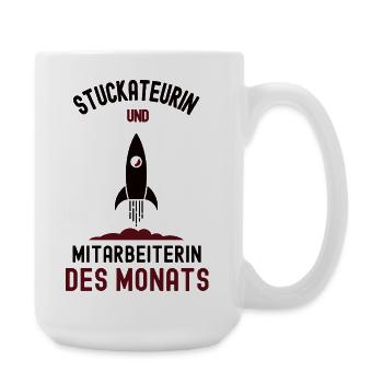 Employé du mois Plâtrier Plâtrier - Grande tasse 440 ml - blanc - Droite